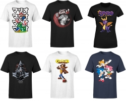 Sélection de T-Shirts Gaming en Promo (Nintendo, Assassin's Creed, Fallout, Street Fighter...)