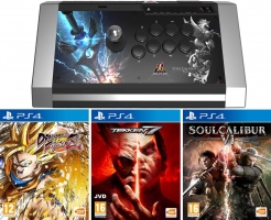 Joystick Arcade - Qanba Obsidian - Edition SoulCalibur VI + Dragon Ball FighterZ + Soul Calibur VI + Tekken 7