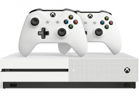 Console Xbox One S - 1 To + 2ème manette (Blanche)
