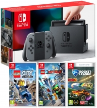 Console Nintendo Switch (Néon ou Gris) + Lego City Undercover + Lego Ninjago + Rocket League Edition Collector
