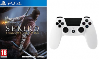 Sekiro : Shadows Die Twice + Manette Under Control Bluetooth - Blanche