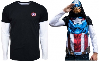 T-Shirt Manches Longues Alter Ego - Marvel - Captain America / Iron Man  / Hulk / Deadpool 