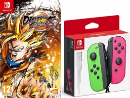 Paire de manettes Joy-Con (Plusieurs Coloris) + Dragon Ball Fighter Z