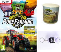Pure Farming 2018 Day One Edition + Boite à meuh + Porte Clés