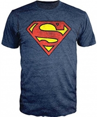  T-shirt - Superman - Shield Navy Heather (Taille XL)