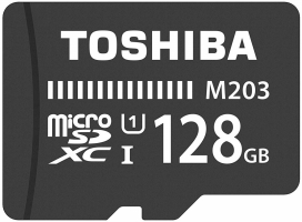 Carte Micro SDXC -  Toshiba M203 - 128Go (100 Mbits/s)