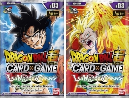 Booster - 12 Cartes Dragon Ball Super Série 3 - Les Mondes Croisés