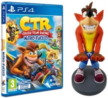 Figurine Cable Guy Crash Bandicoot  - XL (30cm) + Crash Team Racing ou Crash Bandicoot N'Sane Trilogy