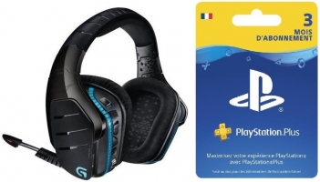  Micro-Casque Gaming sans Fil - Logitech G933 Artemis Spectrum - Surround 7.1 + Abonnement PlayStation Plus de 3 Mois