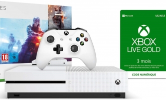 Console Xbox One S - 1To + Battlefield V - Edition Deluxe + Battlefield 1 - Edition Revolution + Battlefield 1943 + Abonnement Xbox Live de 3 Mois