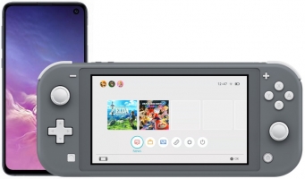 Console Nintendo Switch Lite (Grise) + Smartphone Samsung Galaxy S10e - 128Go (Noir Prisme)