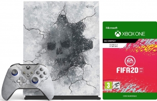 Console Xbox One X - 1To - Edition Limitée Gears 5 + Gears 5 - Ultimate Edition + Gears of War : Ultimate Edition et Gears of War 2, 3 et 4 + FIFA 20 + 45€ Offerts