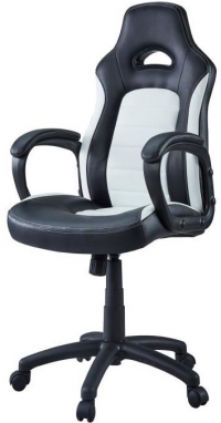 Chaise Baquet Gamer - Sprint (Noir / Blanc)