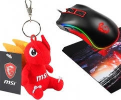 MSI – Souris + Tapis de souris + Porte Clé Peluche Dragon