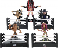 Lot de 5 figurines articulées 10cm - WWE Slam Stars
