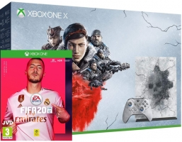 Console Xbox One X - 1To - Edition Limitée Gears 5 + Gears 5 - Ultimate Edition + Gears of War : Ultimate Edition et Gears of War 2, 3 et 4 + FIFA 20