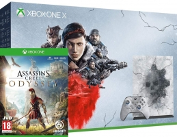 Console Xbox One X - 1To - Edition Limitée Gears 5 + Gears 5 - Ultimate Edition + Gears of War : Ultimate Edition et Gears of War 2, 3 et 4 + Assassin's Creed Odyssey