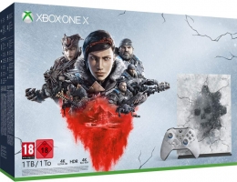 Console Xbox One X - 1To - Edition Limitée Gears 5 + Gears 5 - Ultimate Edition + Gears of War : Ultimate Edition et Gears of War 2, 3 et 4