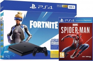 Sélection de Packs PS4 en Promotion : Console PS4 Slim - 1To + Marvel's Spider-Man ou GTA V - Edition Premium + Contenu pour Fortnite