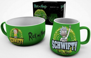 Lot Mug + Bol - Rick et Morty - Get Schwifty