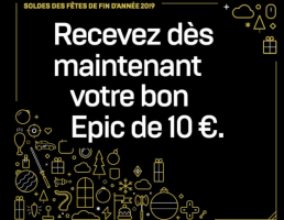 Bon d'achat de 10€ offert, utilisable dès 14,99€ d'achat