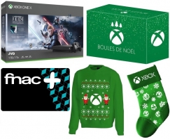 Console Xbox One X - 1To + Star Wars Jedi : Fallen Order + Chaussette de Noel Xbox + Carte Fnac+ de 1 an