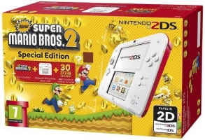 Console 2DS (Blanche / Rouge) + New Super Mario Bros 2