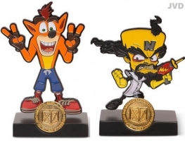 Figurine Heavy Metals Crash Bandicoot - Crash / Dr. Neo (13cm)