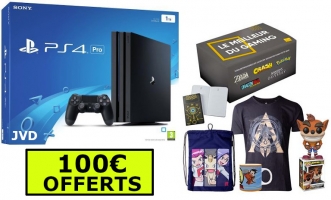 Console PS4 Pro - 1To + Box Gaming + 100€ Offerts