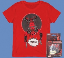 Lot Deadpool : T-Shirt + Dessous de verre lenticulaire