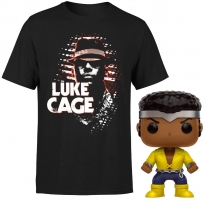 T-Shirt - Marvel - Luke Cage (Homme / Femme) + Figurine POP - Luke Cage