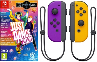Paire de manettes Joy-Con (coloris au choix) + Just Dance 2020