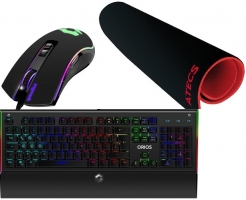 Pack Speedlink - Clavier Opto Mécanique ORIOS RGB + Souris ORIOS RGB + Tapis de souris ATECS M 