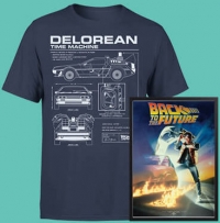 T-Shirt Retour vers le Futur + Poster (Au Choix - A2 / A3 / A4)