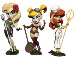 3 figurines parmi une sélection exemple : Figurines Cryptozoic DC Bombshells 18 cm