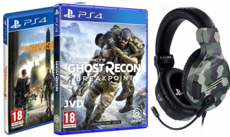 Micro-Casque - Nacon V3 (plusieurs coloris) + Ghost Recon Breakpoint + The Division 2