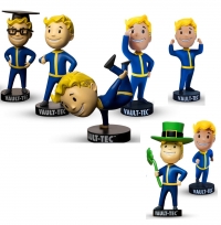 Set Complet : 7 figurines Fallout Vault Boy S.P.E.C.I.A.L. Bobblehead