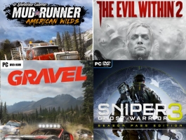 Spintires MudRunner American Wilds Edition / The Evil Within 2 / Gravel / Sniper Ghost Warrior 3 - Season Pass...