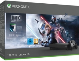 Console Xbox One X - 1To + Star Wars Jedi : Fallen Order ou Gears 5