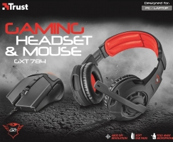 Trust Gaming GXT 784 : Casque + Souris Gamer