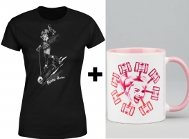 T-Shirt (au choix) + tasse Harley Quinn