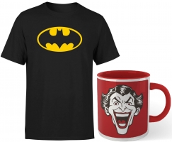 T-Shirt Batman + Mug Joker