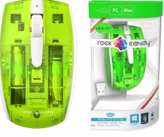 Souris sans fil Rock Candy (couleur vert/bleu/violet)