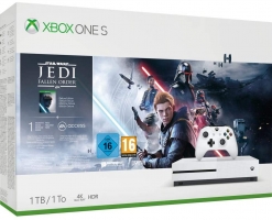 Console Xbox One S - 1To + Star Wars Jedi Fallen Order ou Forza Horizon 4