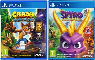 Crash Bandicoot N.Sane Trilogy ou Spyro Reignited Trilogy