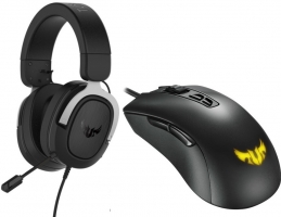 Casque Asus TUF H3, Argent + Souris TUF M3, RGB