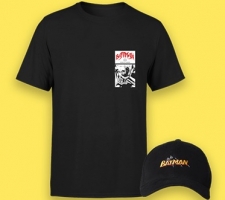 Lot Batman ou Joker : T-Shirt + Casquette brodée (au choix)