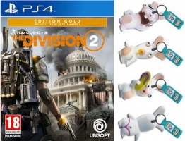 The Division 2 - Edition Gold + Porte Clés Lapins Crétins (LED)