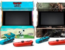 Support Arcade Mini en bois - Resident Evil ou Asterix & Obelix XXL2