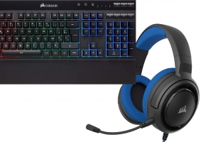 Clavier Corsair K55 Membrane + Casque HS35 Filaire